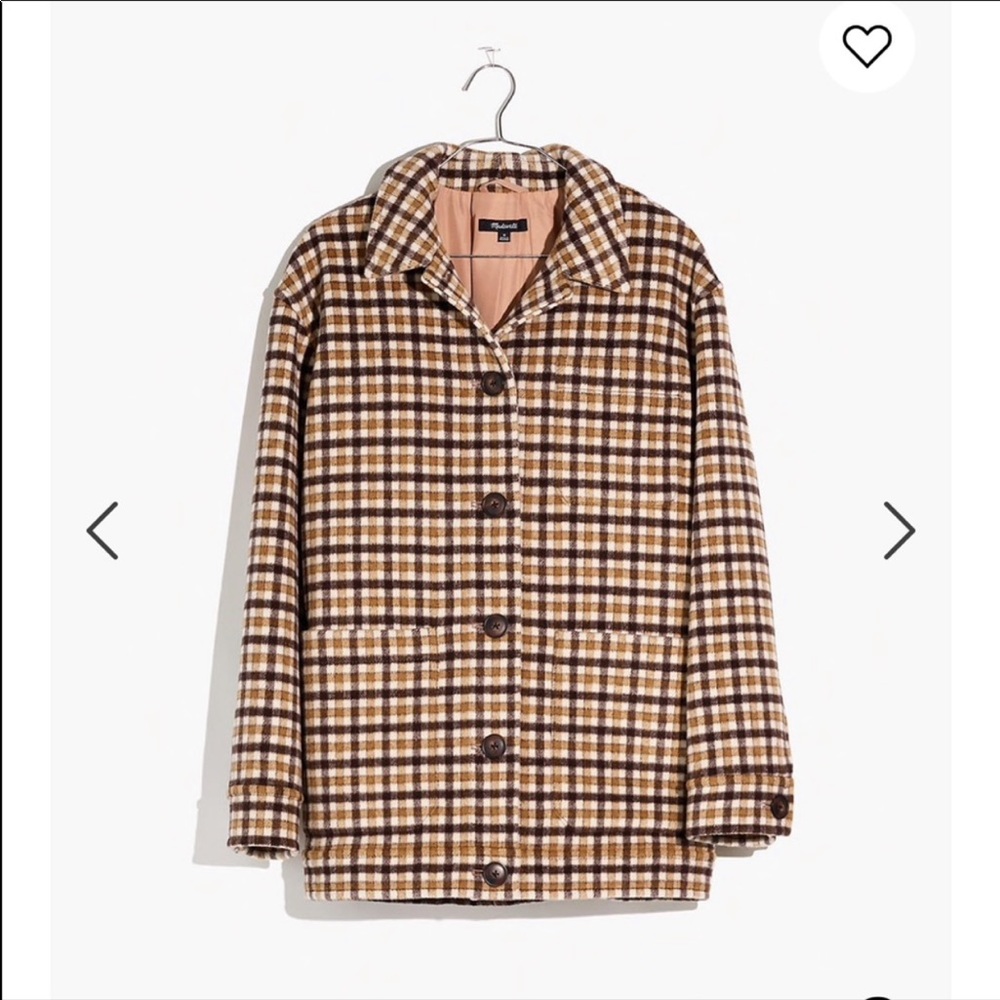 🆕 Madewell plaid Kenwright jacket coat